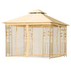 3(m) x 3(m) Patio Garden Metal Gazebo Marquee Party Tent Canopy Shelter Pavilion