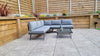 Signature Weave Kimmie Grey Outdoor Garden Adjustable Corner Sofa Set RRP £1066