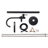 Bathroom Tap Bath Shower Mixer Black Floor Mounted Free Standing