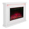 Electric Fireplace with Surround, LED Flame & Mood Light – Endeavour Harwood