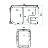 Portable Car Fridge/Freezer, 60L Dual Zone Compressor 12/24V