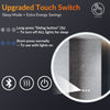 Round Bathroom Mirror with Bluetooth Demister Illuminated 3 LED Lights 600x600mm