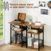 Record Player Stand 3 Tier Side Table Vinyl Record Storage up to 100 Albums End