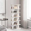 6-Tier 360° Rotating Shoe Rack, Adjustable Shelves for 24+ Pairs, Space-Saving