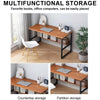 Office Computer Desk Laptop Pc Study Table Desk Home Furniture Workstation Shelf