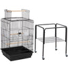 Bird Cage Open Play Top Parrot Cage Budgie Cage w/ Stand for Cockatiel Parakeet