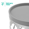 Round Coffee Side Table End Sofa Living Room Wooden Metal Bedside Furniture Tea