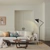 Adjustable Black & Gold Floor Lamp
