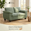 2 Seater Sofa, Chenille Sofa with Spring Cushions, Wide Armrests