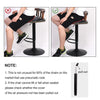 2PCS Metal Base & Gas Lift Faux Leather Kitchen Breakfast Bar Cafe Stools Swivel