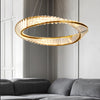 Crystal Chandelier LED Ceiling Light Pendant Lamp Height Adjustable Living Room