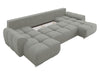 Corner Sofa Bed with Storage Universal Corner Side Velvet Fabric New LOGO U