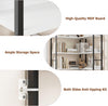 Arched Bookshelf Corner Bookcase L Shaped Bookshelf Metal Frame Display Rack