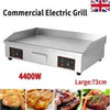 73cm Large Commercial Electric Griddle Countertop Hot Plate Bacon Grill Kitchen
