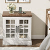 24" Nightstand w/Charging Station,Bedside Cabinet w/Adjustable Shelf,for Bedroom