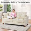 3/4 Seater Corduroy Sofa Jumbo Cord Modern Sofa Couch Seats with 2 Pillows Soft