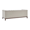 Dusk Chesterfield Stone Matte Velvet & Ash Wood Quilted 3 Seater Sofa RRP £1069