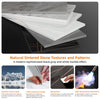 Glass Effect Marble Dining Table Square Top Coffee Table for Kitchen Living Room