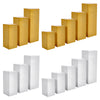 Square Metal Plinth Cylinder Dessert Pedestal Wedding Cake Flower Display Stand