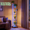Rolling Round Display Rack with 16-Color LED Lights