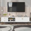 TV Stand Cabinet TV Entertainment Unit With 2 Drawers 2 Doors for Living Room