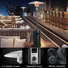 Outdoor Patio Heater 8.8KW Propane Gas Outdoor Heater Standing Wheels BIG HORN