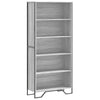 Book Cabinet Grey Sonoma 80x31x169 Engineered wood Q1C4