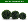2Pcs Artificial Plant Topiary Ball,48CM Hanging Cedar Grass Ball for Garden