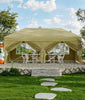 3x6m Heavy Duty Gazebo Marquee Canopy Outdoor Garden Party Wedding Tent khaki UK