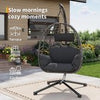 Rattan Egg Chair Swing Outdoor Garden Patio Hanging Wicker Hammock Pod Chair NEW