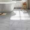 Greyscape Light & Shade White Marble Effect Self-Adhesive Vinyl Flooring Tile