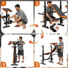 600lbs Weight Bench Adjustable Bench Press Set with Squat Rack Olympic Workout