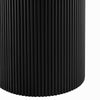 Dusk Hattie Panel Round 4-6 Seater Pedestal Dining Table Black RRP £