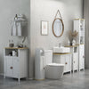Bathroom Under Sink Cabinet with Adjustable Shelf, White