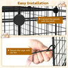 4 Tier Cube Cat Cage 143 CM Large Cat Enclosure w/Comfy Hammock-Black