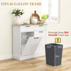 Sideboard with Tilt-out Trash Bin, Kitchen Sideboard with 2 Drawers, Shelves