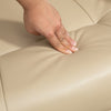 Manual Recliner Swivel Reclining Chair with Footrest Armrests Cream