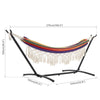 Mondeer 2 Person Hammock w/ Stand Bohemian Style Portable Garden Double Hammock