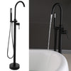 Bathroom Tap Bath Shower Mixer Black Floor Mounted Free Standing