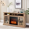 2000W Electric Fireplace Insert Fireplace TV Stand for TVs up to 55 Inch Natural