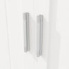180cm Tall Kitchen Storage Display Cabinet w/ LED Lights, Drawers, Doors, White