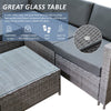 Rattan Garden Furniture Set Seater Wicker Patio Lounge Sofa Chair Table Cushion