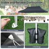 3m x 6m Pop Up Gazebo Waterproof Marquee Gazebo Canopy Tent Black