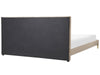 Velvet EU Super King Size Bed Taupe LIMOUX