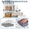 6-Cube Modular Wire Storage Unit,Closet Organizer Shelve for Bedroom,Living Room