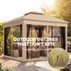3 x 3 m Garden Gazebo with Shelves, UPF50+ Permanent Gazebo
