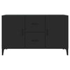 Modern Wooden Sideboard Storage Cabinet Unit With 2 Doors & 2 Drawers Wood Units
