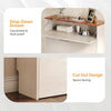 Slim Shoe Cabinet 3 Tier Drop Down Hallway Storage Unit