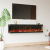 Electric Fireplace Panoramic Media Fire 40-72in Wall Insert LED Fireplace Heater