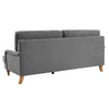 Hampshire Fabric 3 Seater Sofa In Grey